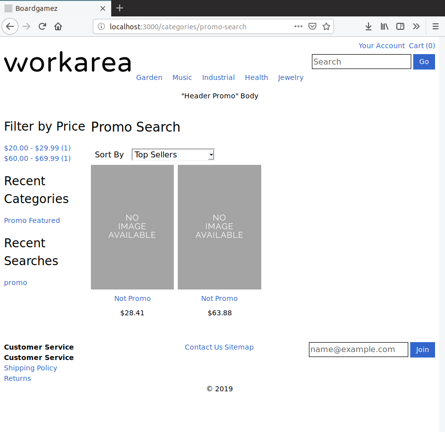 After: promo products excluded from search-based category results